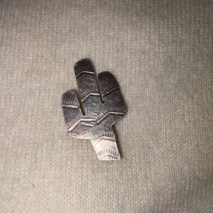 Silver Cacti Brooch